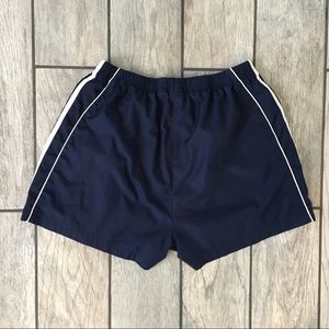 Adidas Workout Shorts Sz. L Blue & White Striped